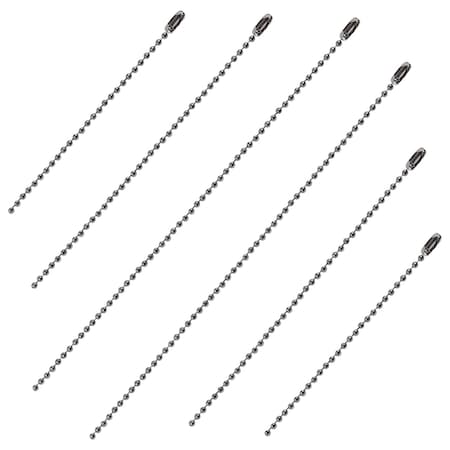 Blue Donuts Ceiling Fan Pull Chain Extender 3.2mm Diameter Chrome Extension 6 Pack BD3906503